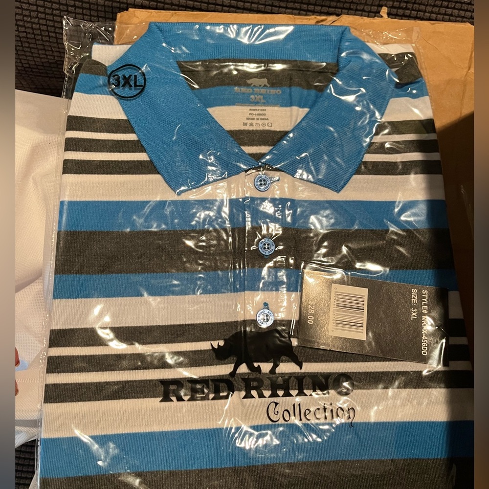 NWT 3XL men’s short sleeve polo style shirt